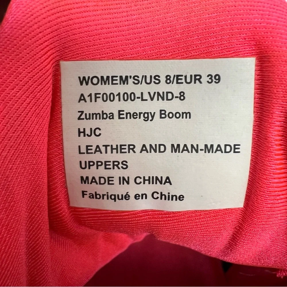 ZUMBA colorful neon rainbow hightop tennis shoes. - Picture 9 of 10